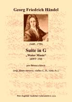 Náhled titulu - Händel Georg Friedrich (1685 - 1759) - Suite in G „Water Music“ (HWV 350) - klav. výtah