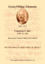 Náhled titulu - Telemann Georg Philipp (1681 - 1767) - Concerto C dur (TWV 53:D1) - klav. výtah