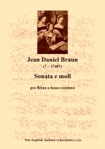 Náhled titulu - Braun Jean Daniel (? - 1740) - Sonata e moll