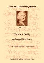 Náhled titulu - Quantz Johann Joachim (1697 - 1773) - Sonata a 3 (in F)