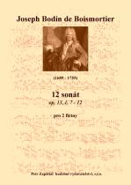 Náhled titulu - Boismortier Joseph Bodin de (1689 - 1755) - 12 sonát (op. 13, č. 7 - 12)