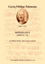 Náhled titulu - Telemann Georg Philipp (1681 - 1767) - Sonata in F (TWV 43 : F1)
