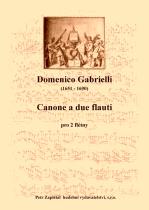 Náhled titulu - Gabrielli Domenico (1651 - 1690) - Canone a due flauti