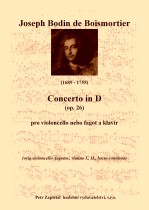 Náhled titulu - Boismortier Joseph Bodin de (1689 - 1755) - Concerto in D (op. 26) - klav. výtah