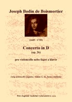 Náhled titulu - Boismortier Joseph Bodin de (1689 - 1755) - Concerto in D (op. 26) - klav. výtah