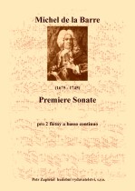 Náhled titulu - Barre de la Michel (1675 - 1745) - Premiere Sonate