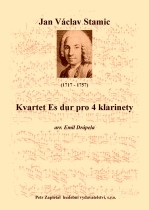 Náhled titulu - Stamic Jan Václav (1717 - 1757) - Kvartet Es dur pro 4 klarinety (arr. Emil Drápela)