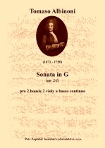 Náhled titulu - Albinoni Tomaso (1671 - 1750) - Sonata in G