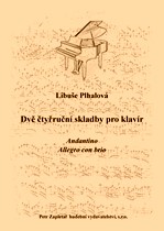 Náhled titulu - Plhalová Libuše (*1938) - Dvě čtyřruční skladby pro klavír