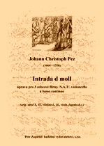 Náhled titulu - Pez Johann Christoph (1664 - 1716) - Intrada d moll - úprava