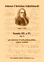 Náhled titulu - Schickhardt Johann Christian (1681? - 1762) - Sonáty III. a IV. (op. 1)