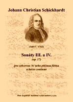 Náhled titulu - Schickhardt Johann Christian (1681? - 1762) - Sonáty III. a IV. (op. 17)