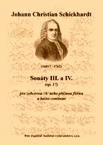 Náhled titulu - Schickhardt Johann Christian (1681? - 1762) - Sonáty III. a IV. (op. 17)