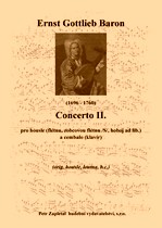 Náhled titulu - Baron Ernst Gottlieb (1696 - 1760) - Concerto II.
