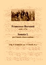 Náhled titulu - Barsanti Francesco (1690 - 1772) - Sonata I.