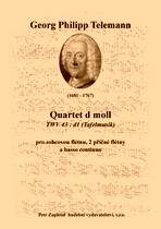 Náhled titulu - Telemann Georg Philipp (1681 - 1767) - Quartett d moll (TWV 43:d1, Tafelmusik)