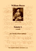 Náhled titulu - Boyce William (1711 - 1779) - Sonata I. (a moll)