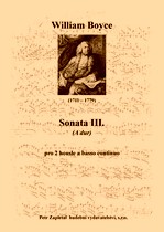 Náhled titulu - Boyce William (1711 - 1779) - Sonata III. (A dur)