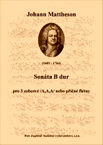 Náhled titulu - Mattheson Johann (1681 - 1764) - Sonáta B dur