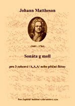 Náhled titulu - Mattheson Johann (1681 - 1764) - Sonáta g moll