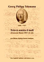 Náhled titulu - Telemann Georg Philipp (1681 - 1767) - Triová sonáta d moll (Esercizii Musici TWV 42 : d4)