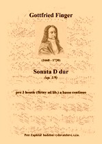Náhled titulu - Finger Gottfried (1660 - 1730) - Sonata D dur (op.1/9)