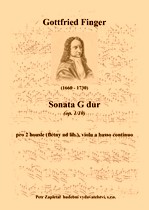 Náhled titulu - Finger Gottfried (1660 - 1730) - Sonata G dur (op. 1/10)