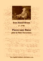 Náhled titulu - Braun Jean Daniel (? - 1740) - Pieces sans Basse