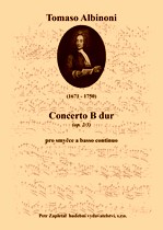 Náhled titulu - Albinoni Tomaso (1671 - 1750) - Concerto B dur (op. 2/3)