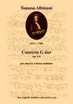 Náhled titulu - Albinoni Tomaso (1671 - 1750) - Concerto G dur (op. 2/4)