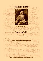 Náhled titulu - Boyce William (1711 - 1779) - Sonata VII. (d moll)