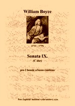 Náhled titulu - Boyce William (1711 - 1779) - Sonata IX. (C dur)