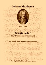 Náhled titulu - Mattheson Johann (1681 - 1764) - Sonata A dur (Der brauchbare Virtuoso n. 7)
