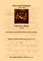 Náhled titulu - Pellegrini Pietro Paolo (1705 - 1780) - Concerto a flauto (Biblioteca Palatina 2)