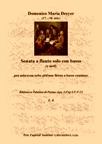 Náhled titulu - Dreyer Domenico Maria (17. - 18. stol.) - Sonata a flauto solo con basso (Biblioteca Palatina 4) Náhled titulu - Dreyer Domenico Maria (17. - 18. stol.) - Sonata a flauto solo con basso (Biblioteca Palatina 4)