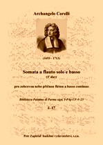 Náhled titulu - Corelli Arcangelo (1653 - 1713) - Sonata a flauto solo e basso (Biblioteca Palatina 17)