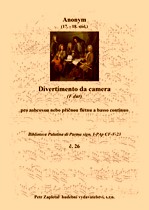 Náhled titulu - Anonym - Divertimento da camera (Biblioteca Palatina 26)