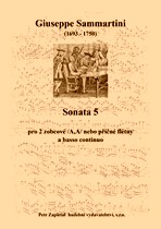 Náhled titulu - Sammartini Giuseppe (1693 - 1750) - Sonata 5