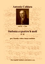 Náhled titulu - Caldara Antonio (1670? - 1736) - Sinfonia a quattro h moll (č. 4)