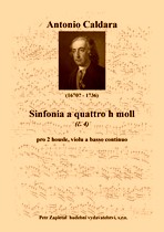 Náhled titulu - Caldara Antonio (1670? - 1736) - Sinfonia a quattro h moll (č. 4)