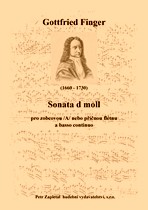 Náhled titulu - Finger Gottfried (1660 - 1730) - Sonata d moll