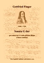 Náhled titulu - Finger Gottfried (1660 - 1730) - Sonata G dur