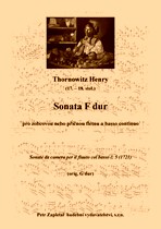 Náhled titulu - Thornowitz Henry (17. - 18. stol.) - Sonata F dur (traspozice)