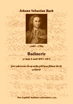 Náhled titulu - Bach Johann Sebastian (1685 - 1750) - Badinerie ze Suity h moll (BWV 1067) - klavírní výtah