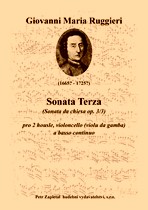 Náhled titulu - Ruggieri Giovanni Maria (1665? - 1725?) - Sonata Terza (op. 3/3)