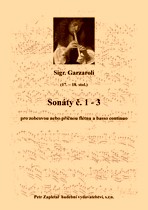 Náhled titulu - Garzaroli (17. - 18. stol.) - Sonata I., II., III.