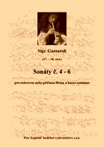 Náhled titulu - Garzaroli (17. - 18. stol.) - Sonata IV., V., VI.