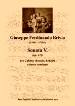 Náhled titulu - Brivio Giuseppe Ferdinando (1700? - 1758?) - Sonata V. (op. 1/5)