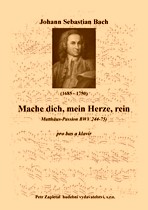 Náhled titulu - Bach Johann Sebastian (1685 - 1750) - Mache dich, mein Herze, rein Matthäus-Passion BWV 244-75) - klavírní výtah