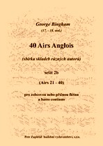 Náhled titulu - Různí - 40 Airs Anglois - sešit 2b (George Bingham 17. - 18. stol. - sbírka skladeb různých autorů)